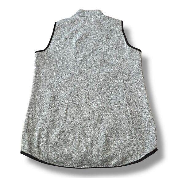 Old Navy Active Zip Up Vest Grey Sleeveless Zipped Pockets Activewear Women’s M - Picture 2 of 11